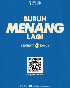Buruh menang konde
