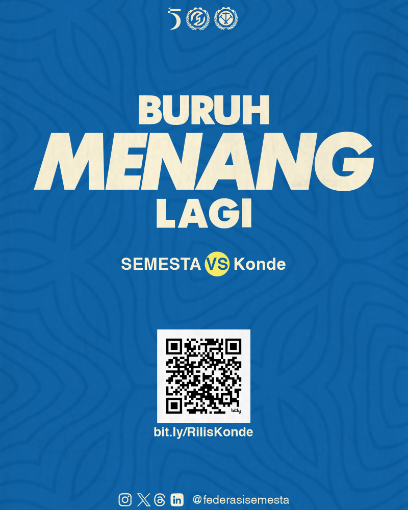 Buruh menang konde